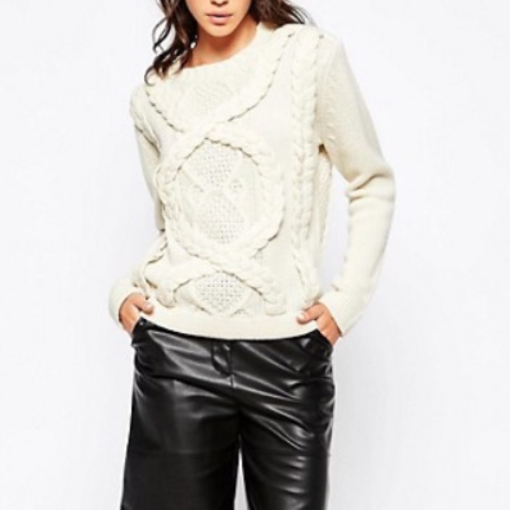 Eleven Paris Farille Shoulder Zip Knit Sweater